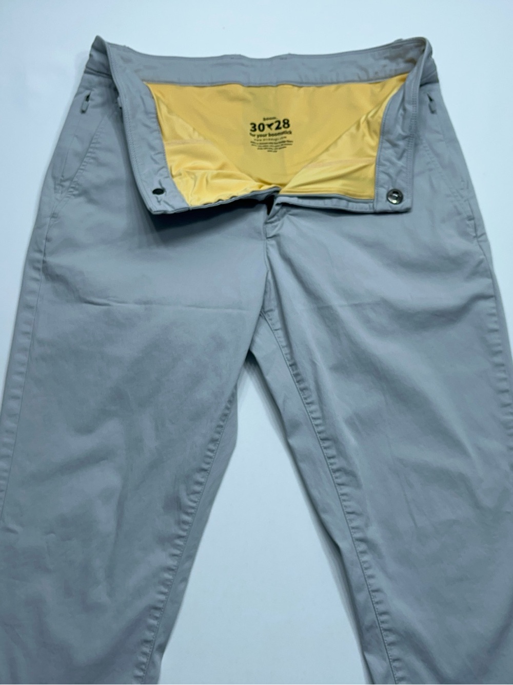 Birddogs Boomstick Pants Mens Size 30x28 Lined Gray Zip Pockets